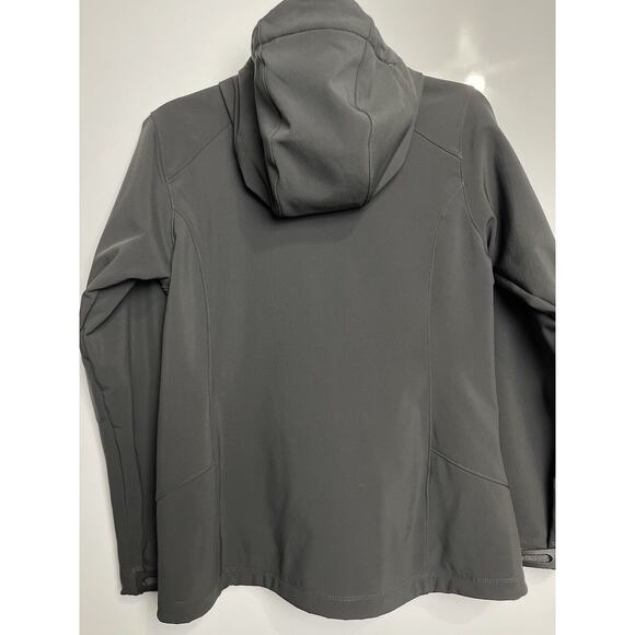 Eddie Bauer First Ascent Vented Full Zip Hiking Softshell Orange/Grey Womens Med - Picture 6 of 16